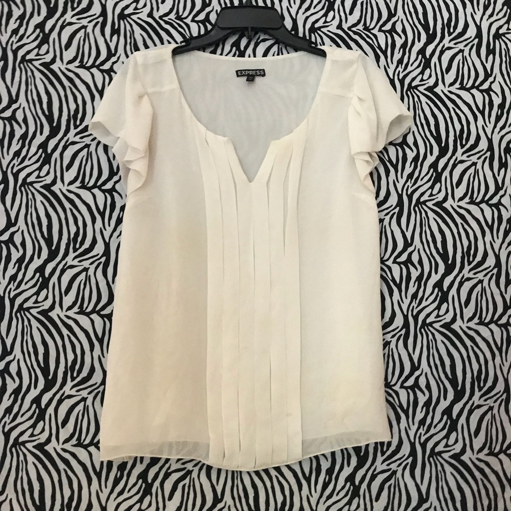 Chiffon frill top